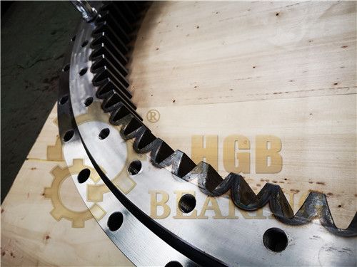 excavator slewing bearing with internal gear