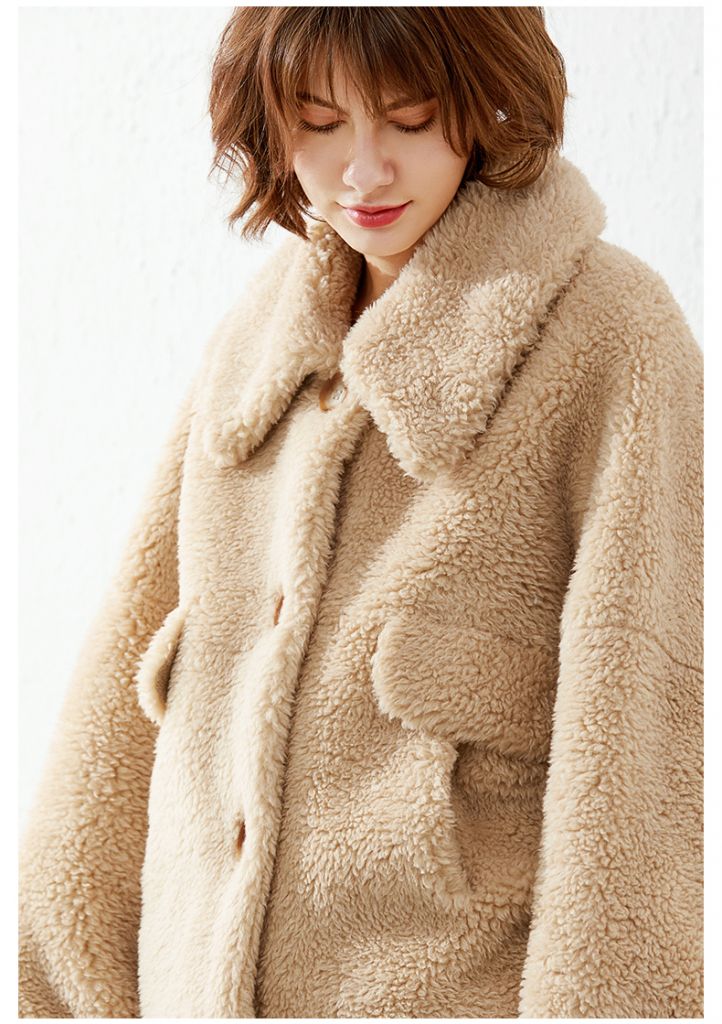 2019 Hot Design Star Favor Jacket Oversize Winter Outwear Leopard Overcoat Fake Sheep Shearing Fur Coat Teddy Coat