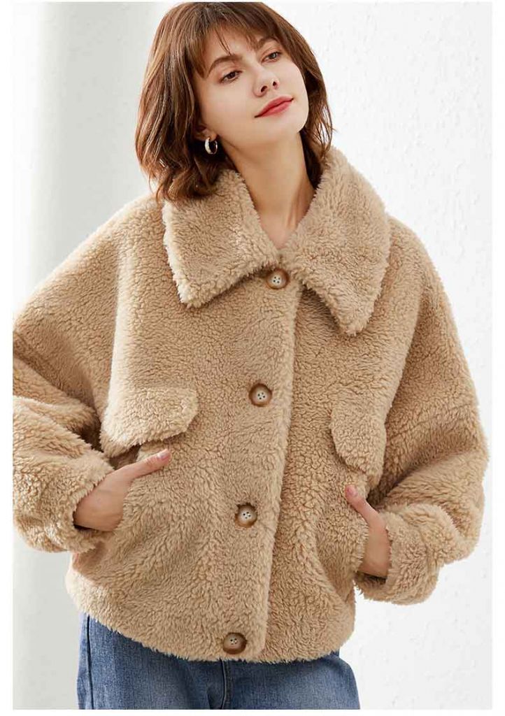 2019 Hot Design Star Favor Jacket Oversize Winter Outwear Leopard Overcoat Fake Sheep Shearing Fur Coat Teddy Coat