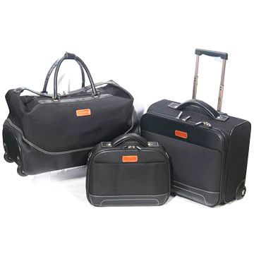 1680D nylon/synthetic leather wheeled bag