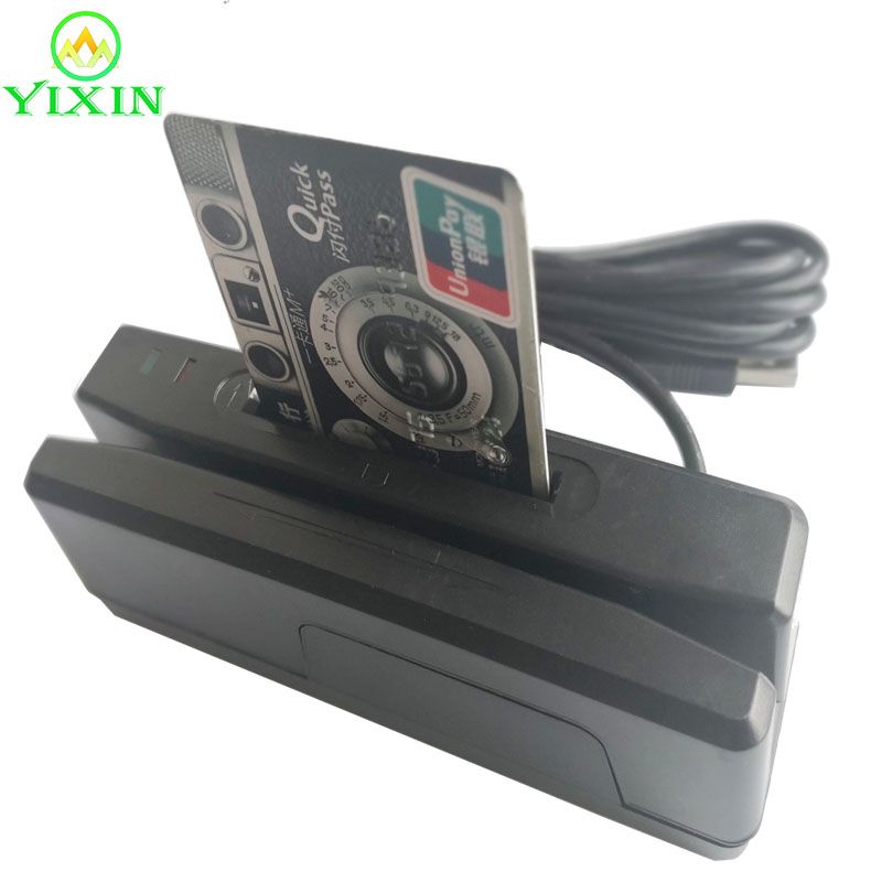 Bi-directionally Magnetic Card Reader 3 Tracks Virtual serial or USB i