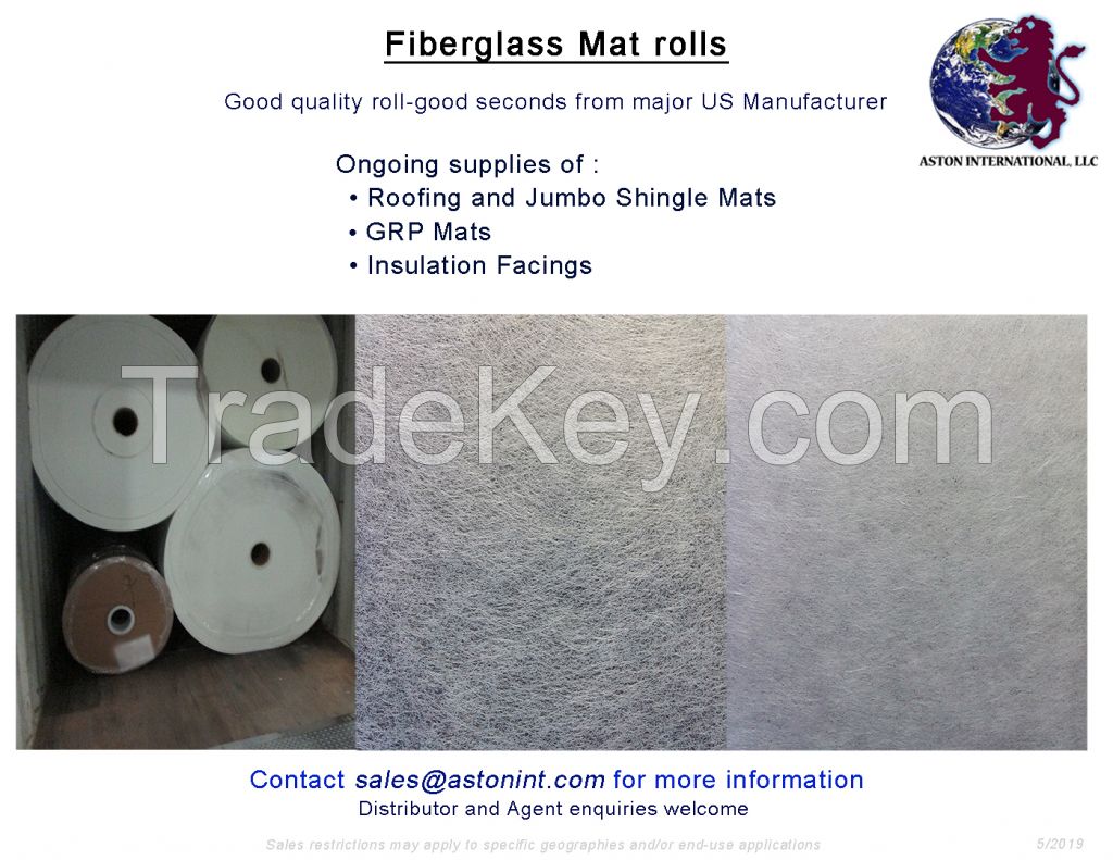 Fiberglass mat, Roving and Fibers