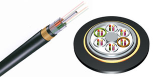 optical fiber cable by corrugated steel armouring