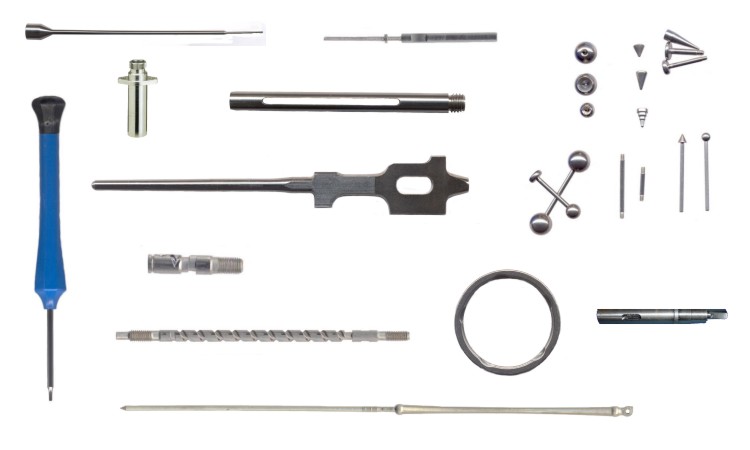 Medical dental devices, jewellery particular, meccanic components