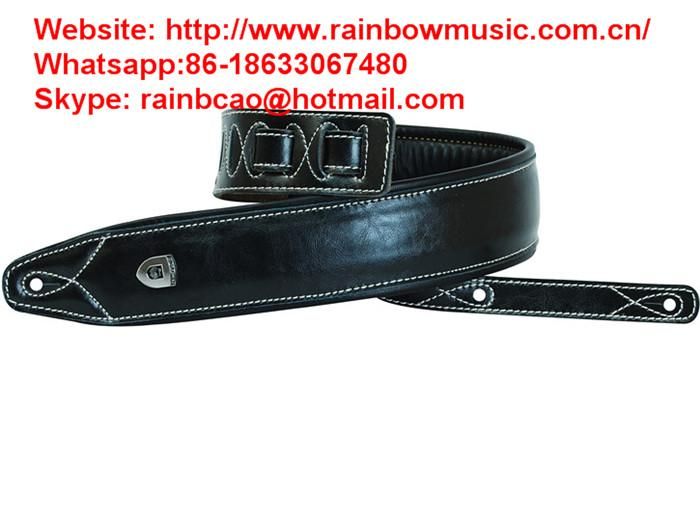 Vintage Style Guitar Straps Genuine Leaher Padded  Elecric Acoustic Guitar Bass Straps