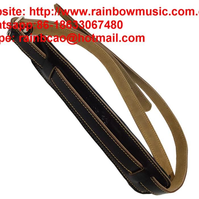 Vintage Style Guitar Straps Genuine Leaher Padded  Elecric Acoustic Guitar Bass Straps
