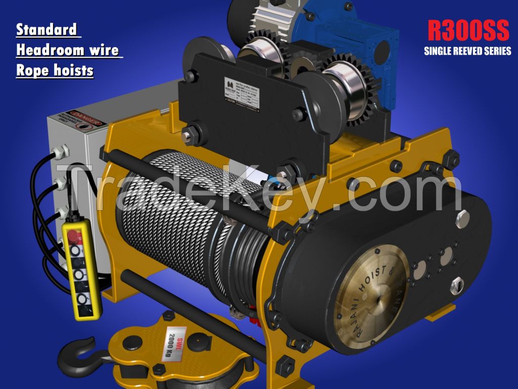 Standard headroom Wire rope Hoist (R300SS)