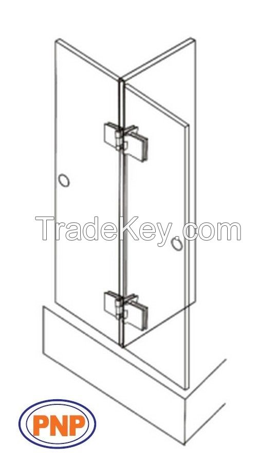 PNP990N-7 Glass to glass T type Front Shower Hinge