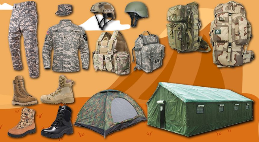 Military clothing and gear