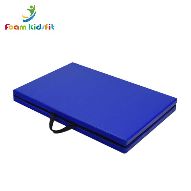 Manufacture wholesale durable 2 folding gymnastic sport mat