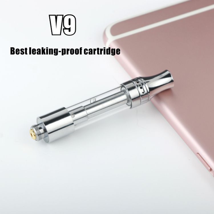 2019Best leaking proof V9 atomizer 510 ceramic coil CBD cartridge