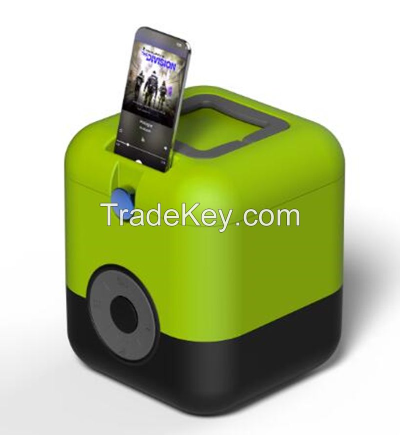 Portable Cooler Box with Bluetooth speaker USB charger