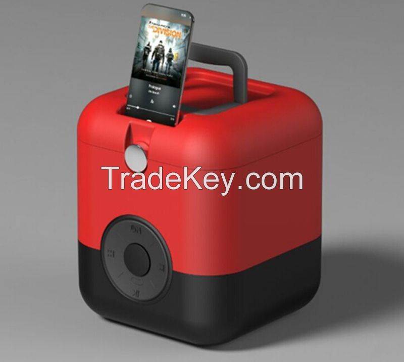 Portable Cooler Box with Bluetooth speaker USB charger