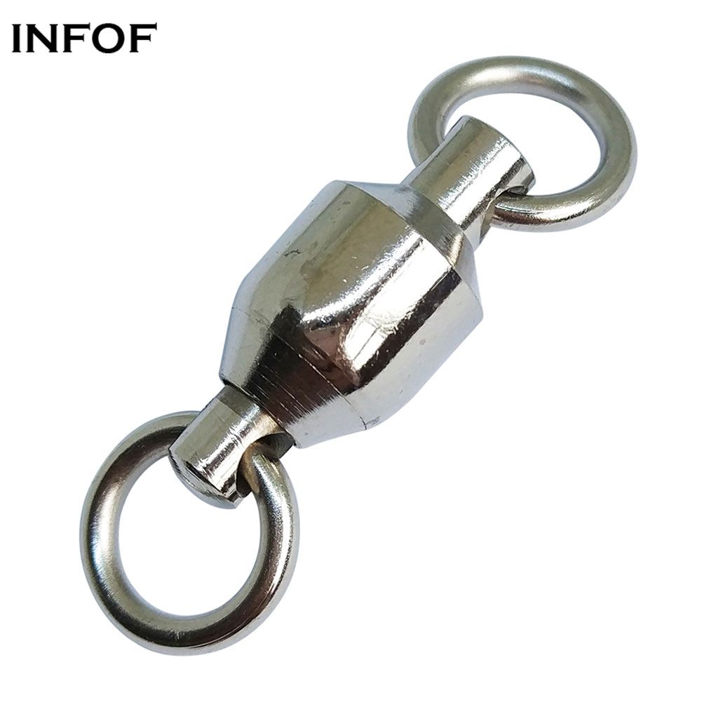 Ball Bearing Swivel Copper Stainless Steel Welding Rings Black Nickel Finish Super High Strength Saltwater Big Game Fishing