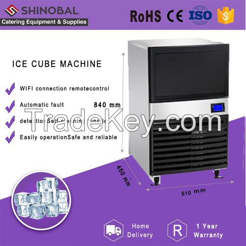 Furnotel Commercial Ice Machine Ice Cube Maker with Blue Light in UAE