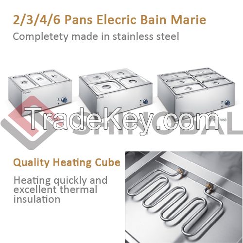 Electric 2/3/4/6-pan Bain Marie in UAE