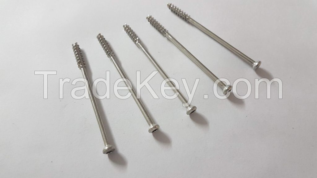 Cannulated Cancellous Orthopedic Screw 4.0mm Short Thread