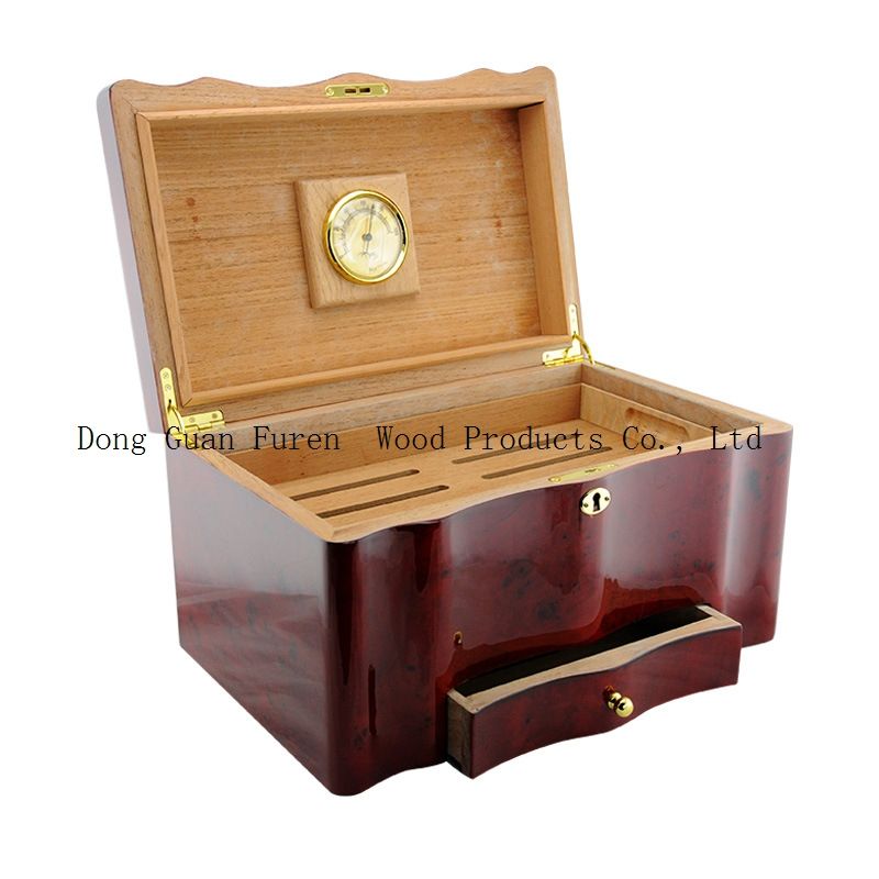high quality customized wooden cigar packaging box cigar cabinet cigar humidor