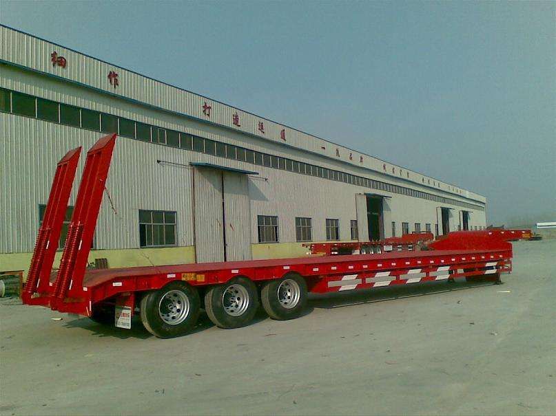 3 axles 4 axles 40T 60T 80T 100T 120T low boy low bed semitrailer