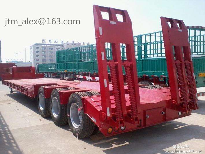 3 axles 4 axles 40T 60T 80T 100T 120T low boy low bed semitrailer