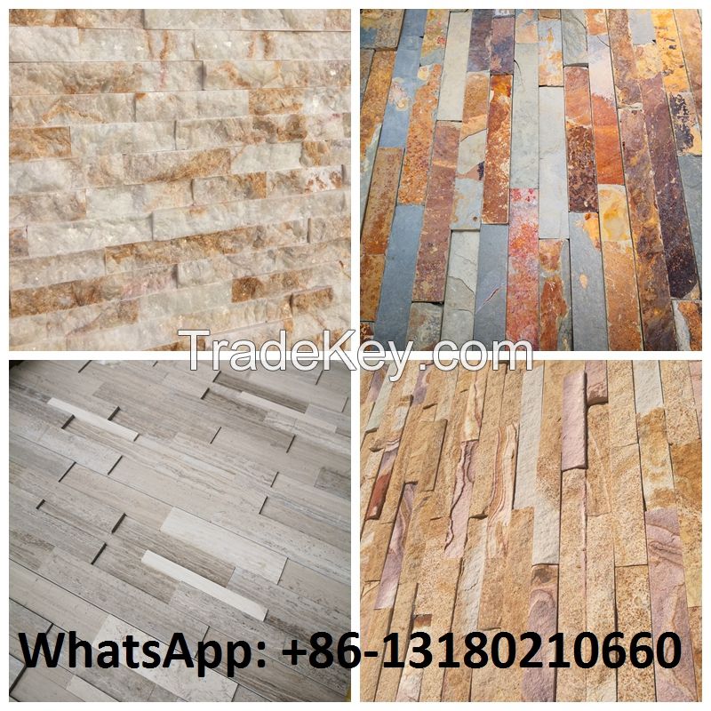 Factory price Culture Slate Stacked Stone cladding Panel