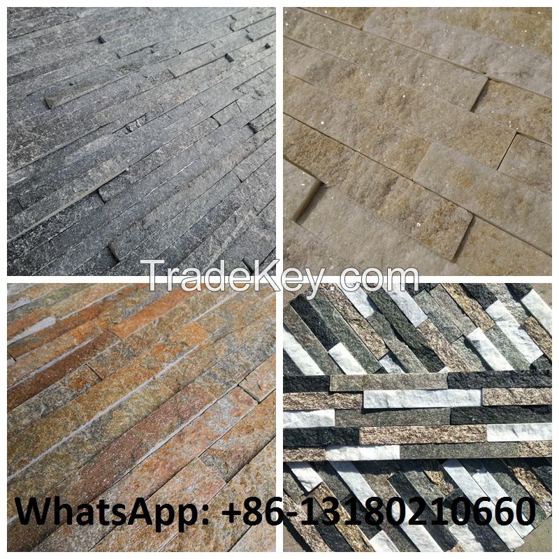 Factory price Culture Slate Stacked Stone cladding Panel