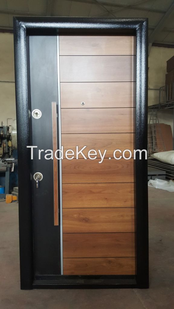 Steel and wooden doors 