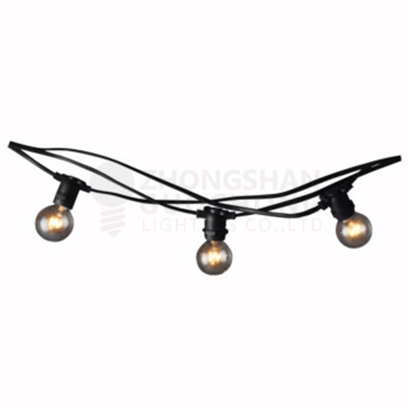 Outdoor commercial weatherproof string light