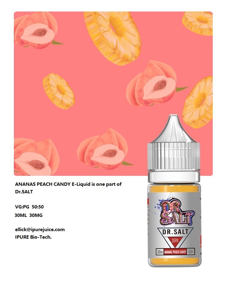 Fruity Flavour Ananas Peach Candy Dr.Salt E-Liquid LBS Less but stronger salte 30ml nic-salt for E-Cigarette vape/vaping