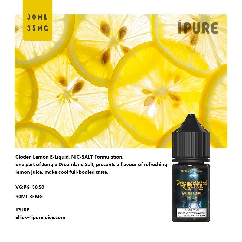 Fruity Flavour Gloden Lemon NIC-SALT E-Juice E-Liquid for E-Cig E-Cigarette 