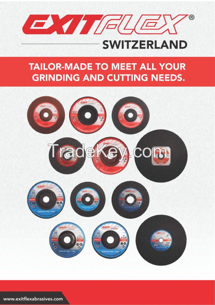 We Exitflex SA Glan Switzerland have a facility to manufacture a wide range of thin grinding and cut-off wheels in Chennai India.
