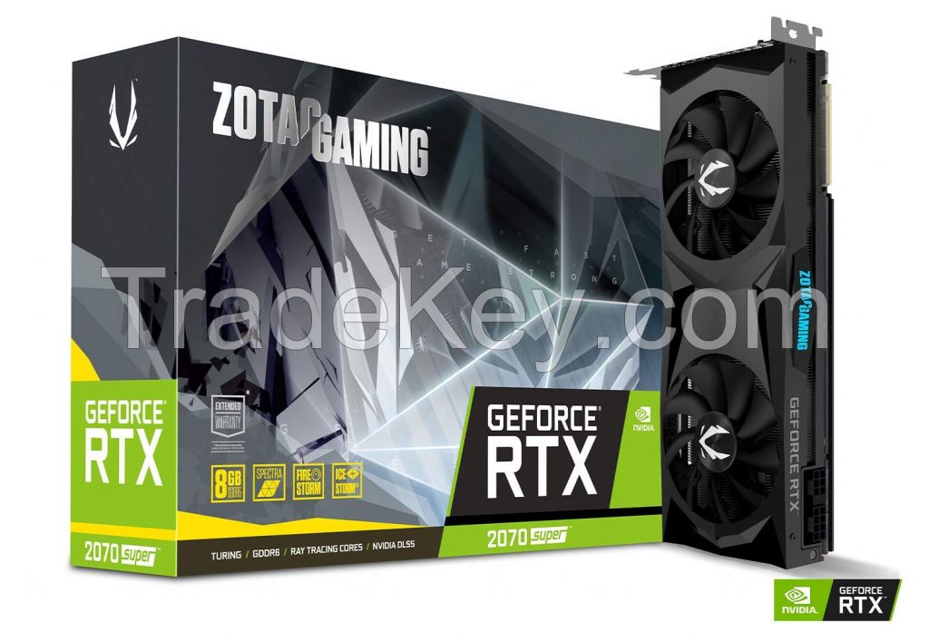 ZOTAC GAMING GeForce RTX 2070 SUPER Twin Fan 8GB GDDR6 256-bit 14Gbps Gaming Graphics Card, IceStorm 2.0, Spectra Lighting, ZT-T20710F-10P