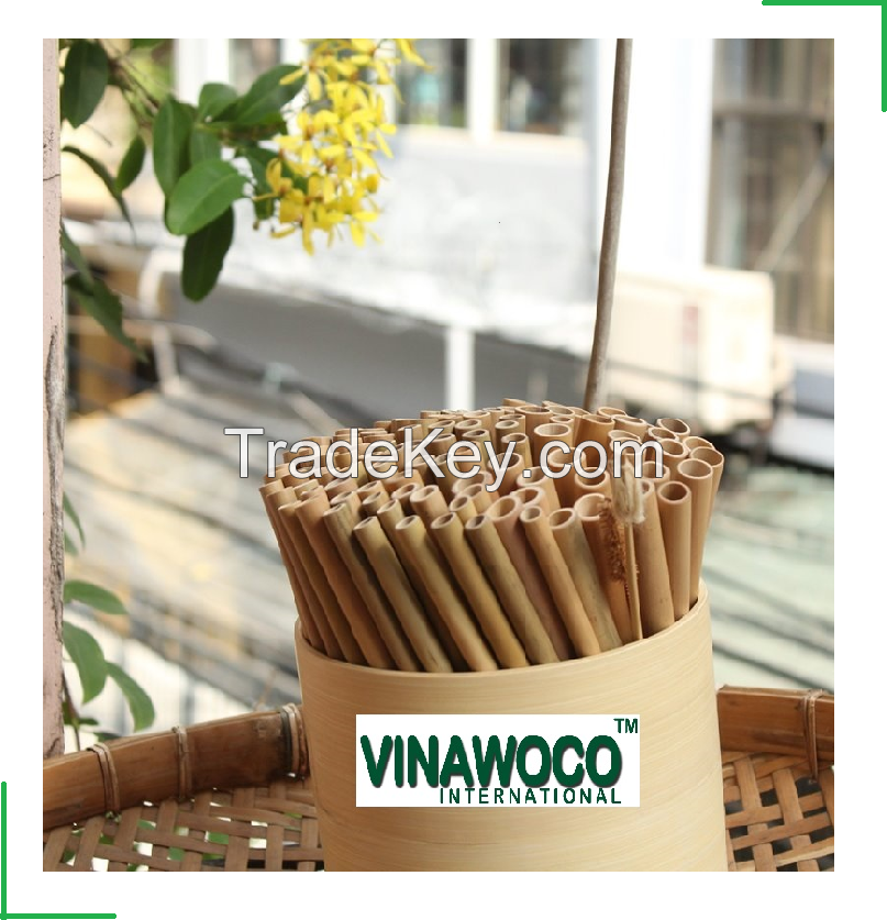US Standard for Coffee, Restaurant, Shop Bamboo Reusable Drinking Straws