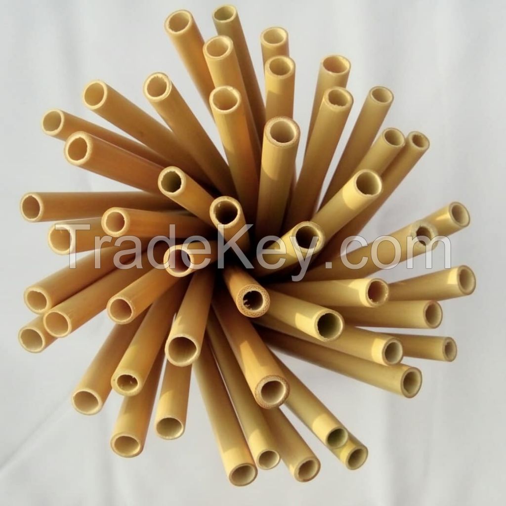 100% Natural from Vietnam Bamboo Trees Bamboo Reusable Drinking Straws