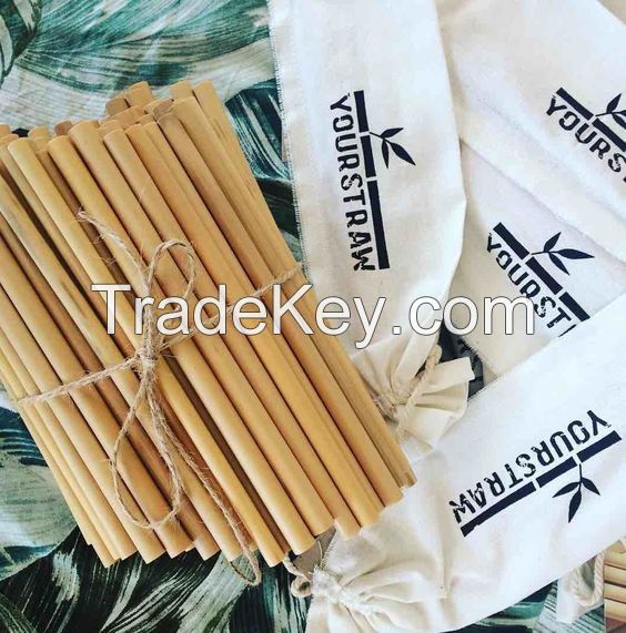 Vietnam Bamboo Straws Reusable Custom Logo Natural pailles de bambou