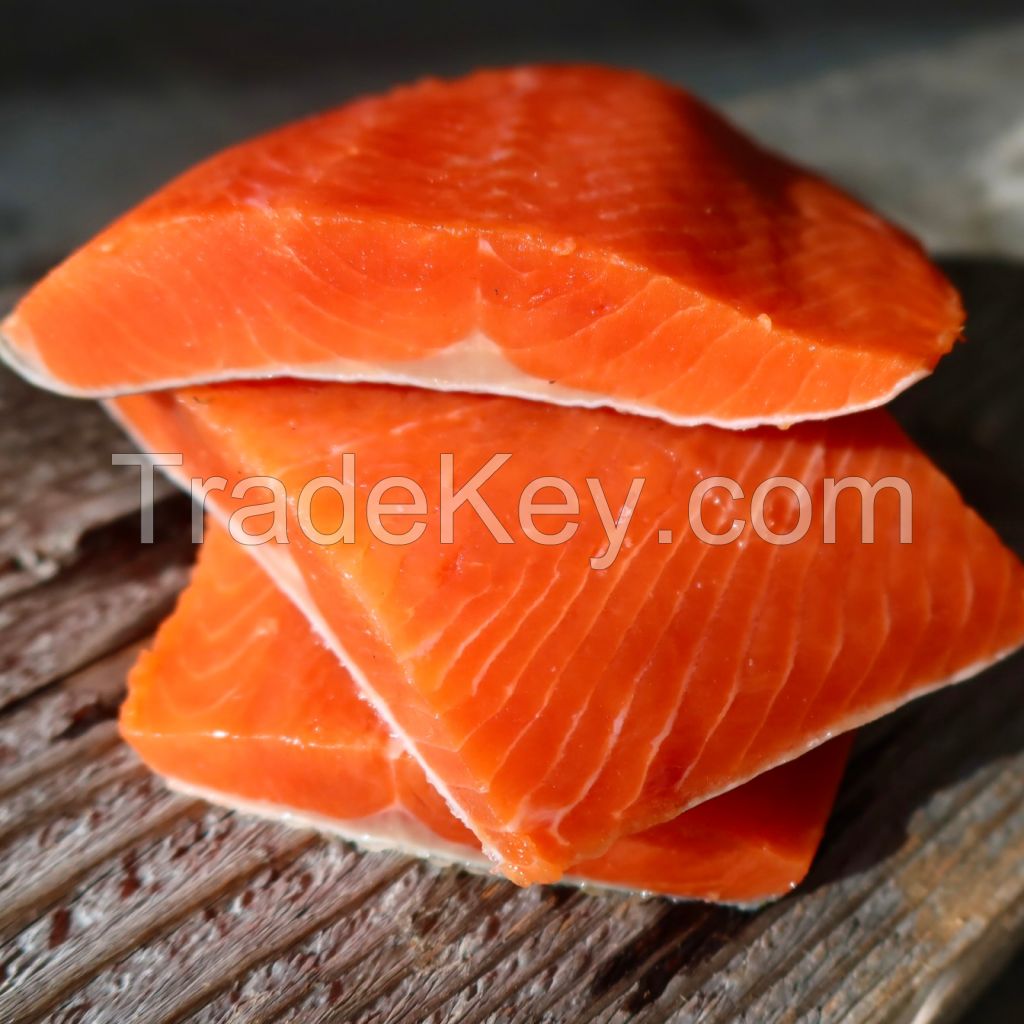 South African Sockeye Salmon, 25 lb. case loose 4-7 oz. portions, Legit Fish traceability platform available upon request