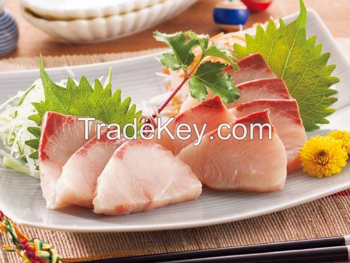 South African Yellowtail Amberjack (Buri) seafood sushi sashimi fresh fish South African food white fish