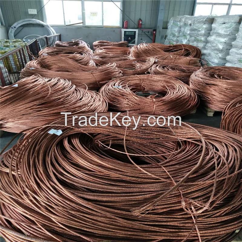 China factory cheap price ready goods copper wire scrap 99.9% 