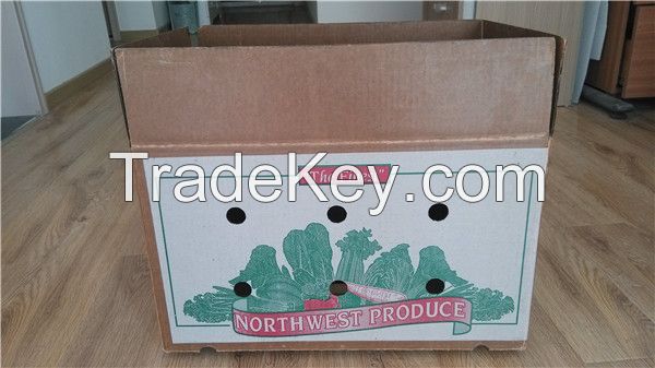 wax dipper carton boxes for vegetables and fruits