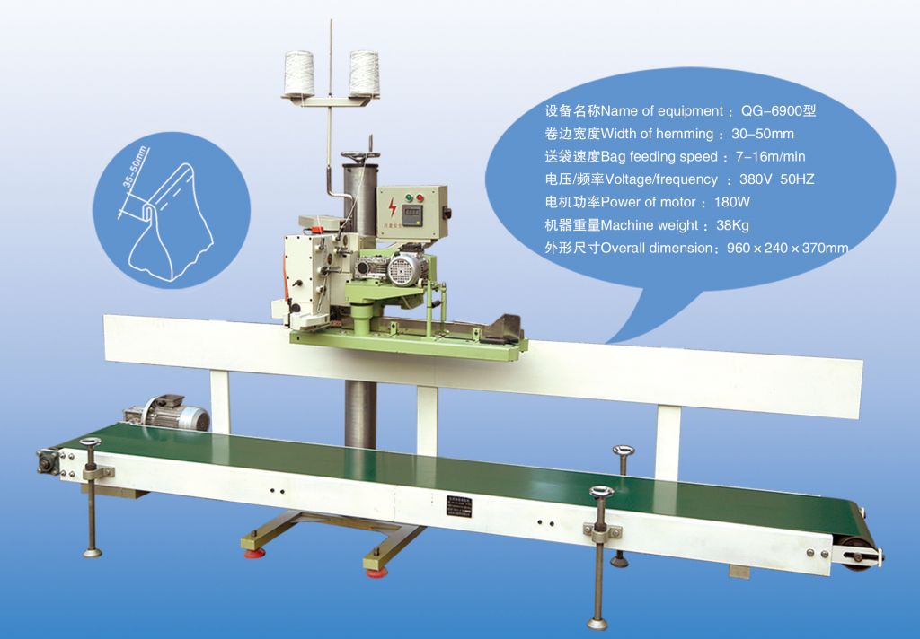 LFS bags convey-trim-infeed-closing unit