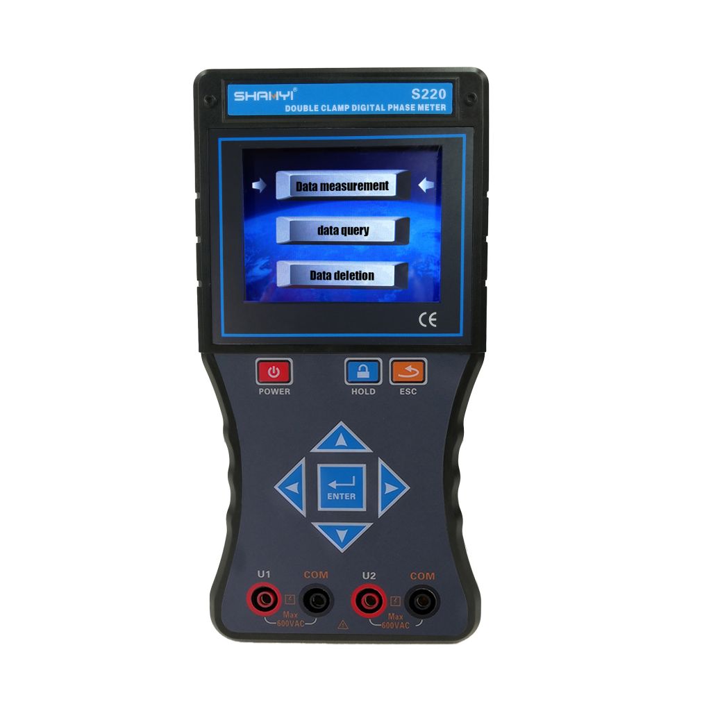 China Guangzhou Shanyi S220B Digital Intelligent Double Clamp Phase Voltmeter Phase Sequence Test