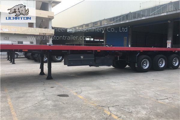 Flatbed Container Transport Semi Truck Trailer