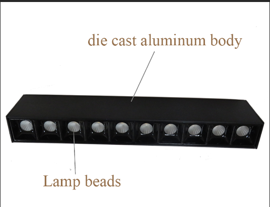 Low voltage DC 48V recessed rail magnetic 6w 10w 20w 30w cob magnetic led track light system 5 years