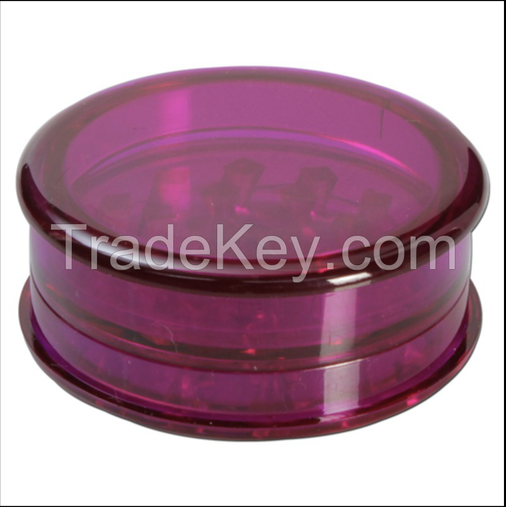 2.5 inch Acrylic Herb Grinder with 3-parts
