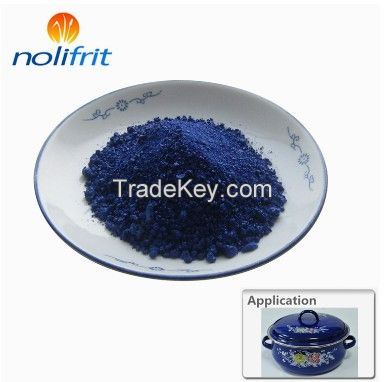 Steel glossy royal blue enamel frit cover coat enamel paint