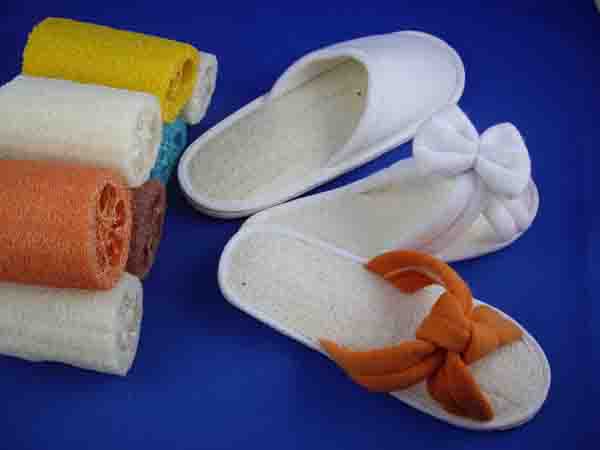 loofah slippers