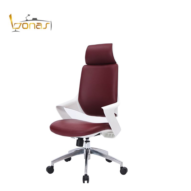 New Durable Captains Chairs High Back PU Ergonomic Brown Leather Boss Chair