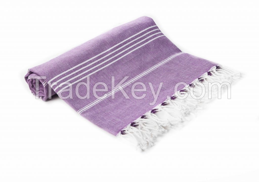 Beach&Bath Turkish PreWashed Towel | Fast Dry | Highly Absorbent |
