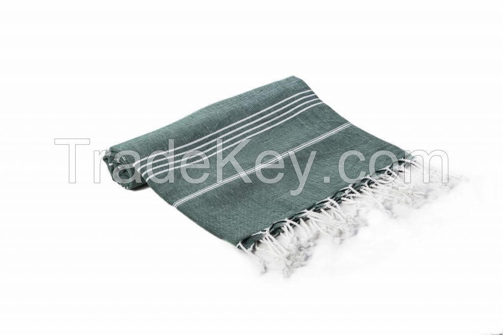 Beach&Bath Turkish PreWashed Towel | Fast Dry | Highly Absorbent |