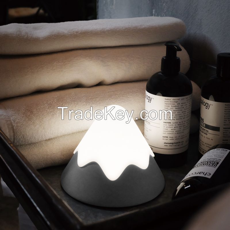 New Product Ideas 2019 Innovative Baby Nursery Night Snow Mountain Table Lamp USB Outlet Rechargeable